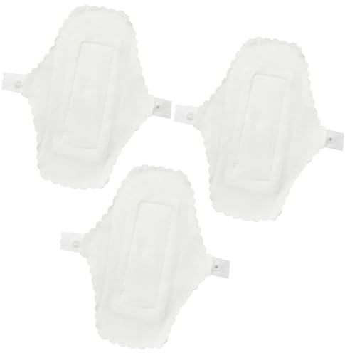 BIUDECO Assorbenti Mestruali Riutilizzabili Impermeabili Cotone 180 Mm 3 Pezzi Bottone per Mutande Lavabili, Fodera Igienica Donna per Viaggi e Uso Quotidiano