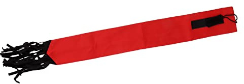 Zerodis Sac de Queue de Cheval, Protection de Queue en Tissu Non tissé avec Attaches à Franges et Boucles à Crochet, pour Garde- de Cheval et Tapette à Mouche (Rouge)