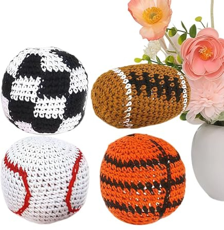 Roliga Footbag-bollar - Portabelt kast- och sparkspel - Footbag-jongleringsbollar,För Vuxna Fester Samvaro Trädgård Bakgård Gräsmatta Lekplats
