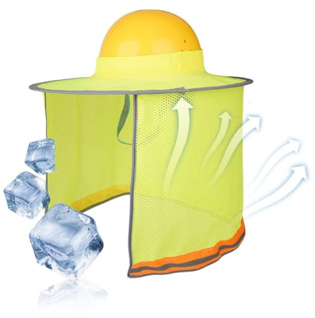 Visera Solar para Casco De Seguridad Protección De Cabeza Y Cara con Banda
