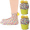 2 Coffret Cadeau Noel Chaussettes Femme Super Confortables Chaud Douces Mignon Noël (2 Jaune, EU 36-42)