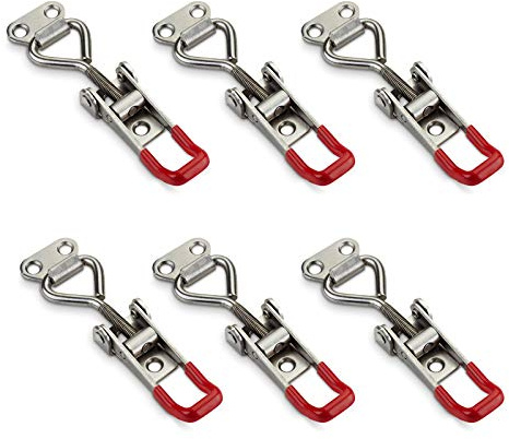 6er Set SOTECH Spannverschluss M5 Haltekraft 165kg | Edelstahl SS304 verstellbarer Schnellspanner