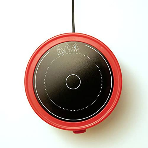 GaoYunQin Electric Ceramic Stove, Small Mini Home Tea Stove, Portable 750W Electric Mini Stove Hot Plate Multifunction Intelligent Silent for All Teapot (Color : Red)