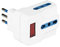 Poly Pool PP2387 Adattatore MULTISIZE spina 10A 3 prese 10/16A, Bianco