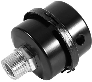 1/2 Thread Air Compressor Intake Filter, Air Compressor Filter Silencer 20mm, Metal Air Compressor Filter Muffler, Air Compressor Strainer, Noise Reducer Small Pump Accessories