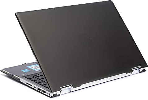 mCover Hard Shell Case ONLY Compatible for 2021/2022 14 HP Pavilion x360 14-DVxxxx Series (NOT Compatible with Other HP Pavilion Series) Convertible laptops (Black)