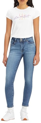 Levi's 711 Double Button Vaqueros, Azul (Blue Wave Mid), 26W / 32L para Mujer