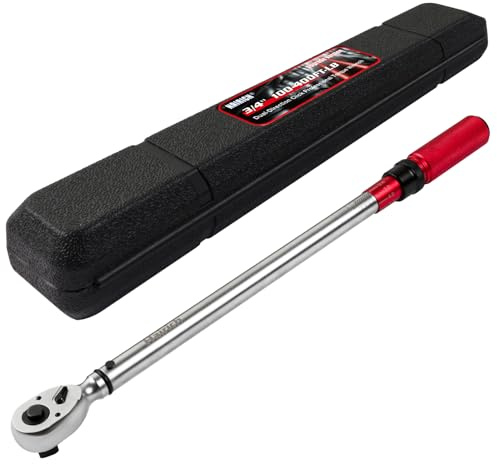 Hairich 3/4-Inch Drive Click Torque Wrench, Dual-Direction Adjustable 60 tooth 100-400ft.lb/136-542Nm, Professional Inch Pound Torque Wrench, for Maintenance Tool and Product Assembly