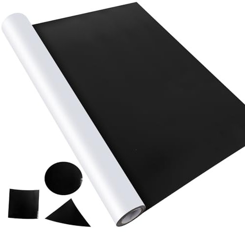 AISIMEE Blanko-Magnetfolie, 61 x 3 m, starke Magnetbögen, flexible Rolle, 30 mm dick, magnetisches Papier, nicht klebend, weißes Vinyl, bedruckbar, sicher für Fahrzeuge, Bastelprojekte