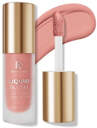 FV Blush Liquido Altamente Pigmentato, Fard Make Up con Finitura Naturale, Lunga Durata, Idratante e Leggero, Dewy Texture, Fard Liquido Idratante per Il Viso (Honey, 5g)