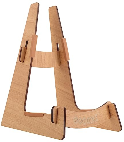 Toyvian Gitarrenständer Aus Holz - Stabiler L-Förmiger Gitarrenhalter Für Akustikgitarre Bass Ukulele Und Mandoline Ideal Für Zuhause Und Unterwegs