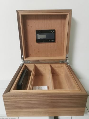 Angelo Humidor Massivholz Nussbaum für 25 Zigarren