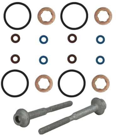 Dickly Juego de arandelas de perno de inyector, accesorios de arandela de abrazadera de inyector 03L130277B, pieza de repuesto Premium para IV 1.6 Tdi 66 kW