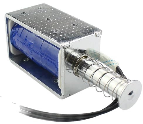 LY-1264B DC Leistungsstarker Push-Pull-Elektromagnet 12 V 24 V Magnethub 30 mm Magnetspule Elektrischer Teleskopmagnet(12V)