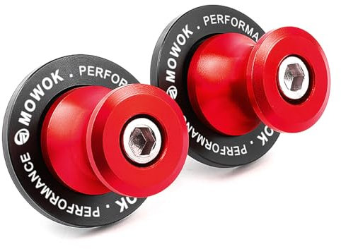 M6 Diábolos Basculante de Deslizadores Tornillo del Soporte de Motocicleta para MT09 MT10 MT25 R7 R1 R6 R9 FZ1 FZ6 FZ8 TRACER 7 9 GT XSR900 Tenere700 Benelli TRK 502 702 X Aprilia RS660 RSV4 (Rojo)