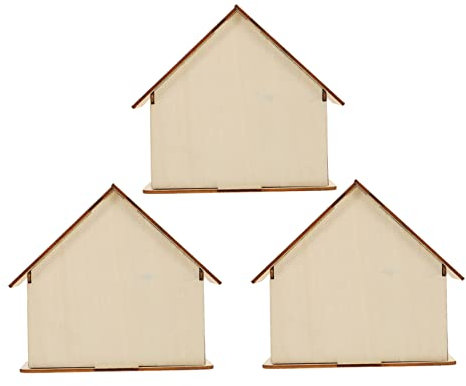 SOPOTUTU 3stücke Holz Sparschwein Unfertig DIY Spardose Aus Holz Sparbehälter Für Junge Mädchen Münze Saving Container