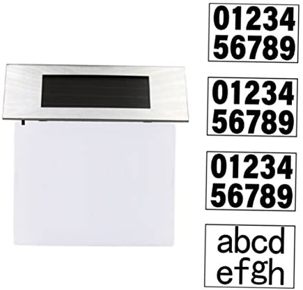 DOITOOL Casa Solar Lámpara Led Para Exteriores Placa De Puerta Solar Luz Para Número De Casa Indicador De Dirección Para Montaje Pared Iluminación Led Para Exteriores