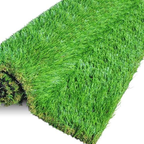 Artificial Grass 40mm & 30mm Pile High | Pet-Friendly Natural & Realistic High Density Fake Grass Turf for Garden, Balcony, Patio | UV-Resistant | Low Maintenance Lawn (30mm Height, 4m x 5m)