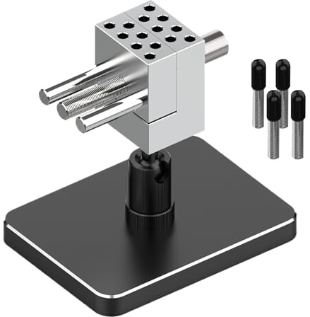 Mini étau de table 2 en 1 - Outil de précision antidérapant à dégagement rapide - Pour garage, fabrication de bijoux, atelier, travail des métaux