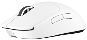 Logitech G PRO X Superlight 2c kabellose Gaming-Maus, 60 g Pro-Grade-Maus mit 5 programmierbaren Tasten, 44K-DPI-Sensor, 8.000 Hz Signalrate, USB-C-Ladefunktion für PC/Mac - Weiß