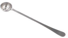 Cuchara coladora de acero inoxidable con mango largo, cuchara ranurada para mermelada con agujero de drenaje, cucharas de oliva, utensilios de cocina (cuchara coladora de aceituna)