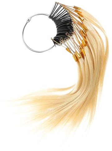 COLLBATH Nuancier Couleur Cheveux Humains pour Salon de Coiffure 30 Pièces Échantillons Légers et Faciles à Transporter et Formation Coloration