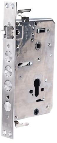 Dioche Cerradura de Inserción de Cilindro Cilindro de Bloqueo de Puerta Cerradura de Embutir Mecánica y de Huellas Dactilares Multifuncional, con Llave de Acero Inoxidable 304 para Mayor Seguridad, 2