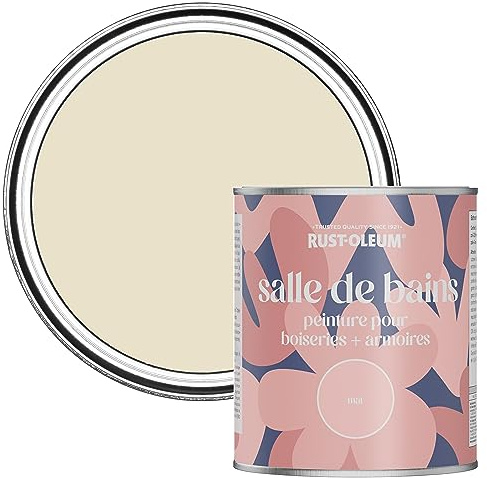 Rust-Oleum Beige Moisture Resistant Bathroom Wood and Cabinet Paint in Matt Finish - LONGSANDS 750ML