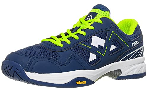 Tyrol Men's Volley V Pickleball Shoe (Navy/Lime, 9)