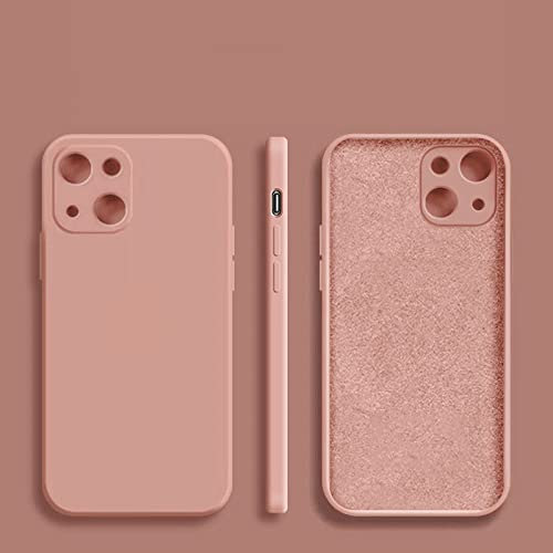 Custodia per Telefono Quadrata in Silicone Liquido per iPhone 14 13 11 12 PRO Max Mini X XR XS 7 8 Plus SE 2020 Cover Posteriore, Rosa, per iPhone 11 PRO