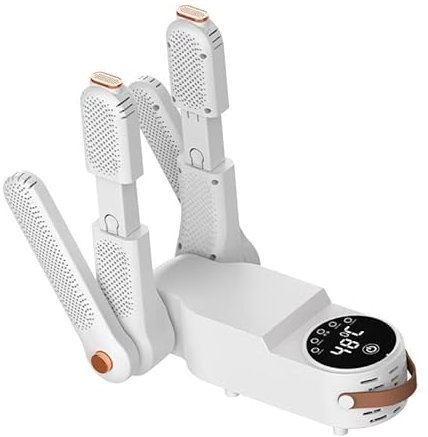LOVIVER Schuhtrockner, Schuhtrockner, Handschuhtrockner, tragbarer intelligenter Sockentrockner, Schuhwärmer, weiß, für Schuhe, Stiefel, Heimgebrauch,