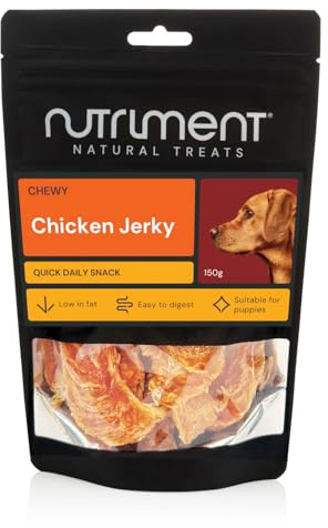 Natural Treats Chicken Jerky for Dogs (1pack-150g) Grain free Digestible Snacks for All Breeds High Protein Dental Chew Treat