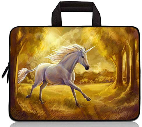 11 11.6 12 12.1 12.5 inch Laptop Carrying Bag Chromebook Case Notebook Ultrabook Bag Tablet Cover Neoprene Sleeve Fit Apple MacBook Air Samsung Google Acer HP DELL Lenovo Asus(Running Unicorn)