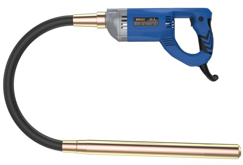 IMAYCC Nuovo vibratore elettrico portatile per calcestruzzo, 1300 W, asta di rame lunga 1 m, per calcestruzzo, per occasioni di costruzione in calcestruzzo, come strade, casa, ecc