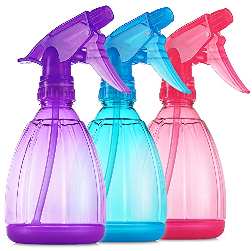 DilaBee Empty Spray Bottles, 3 Pack 350ML Refillable Spray Bottle, Leak Proof Durable water spray bottle, Trigger Sprayer with Mist & Stream