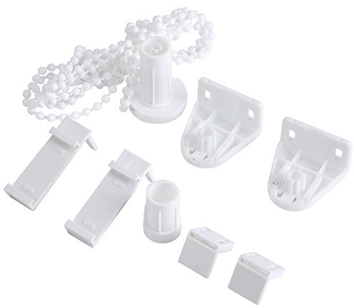 Yosoo 17mm Rollo Beschläge Roller Schirm Befestigung Kupplung Ersatz Reparatur Kit Perlenkette Roller Blind Vorhang Befestigungsklammern Set Fensterbehandlungen (2 Stück)
