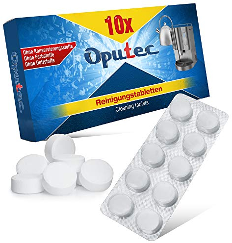 10 Stück Reinigungstabletten für Kaffeevollautomaten Kaffeemaschinen Espressomaschinen: Entfetter-Tabletten á 2g mit hygienischer Einzelentnahme | Kompatibel zu Jura, Siemens, Saeco, Nespresso u.v.m.