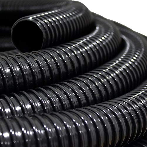 Teichschlauch Spiralschlauch Durch. 40 mm 20 Meter schwarz PVC lichtundurchlässig