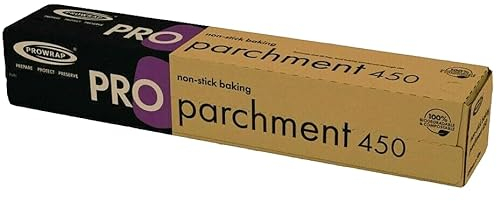 PROWRAP | Professional Baking Parchment Roll 450mm x 50m – Extra Wide Non-Stick Greaseproof Paper for Baking, Roasting & Wrapping – Biodegradable, Compostable, Food Safe, Catering & Home Use