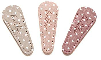 Beaditive Stickscheren-Scheide (3-teiliges Set), hautfarben, Grau, Rosa, Rosa mit Punkten