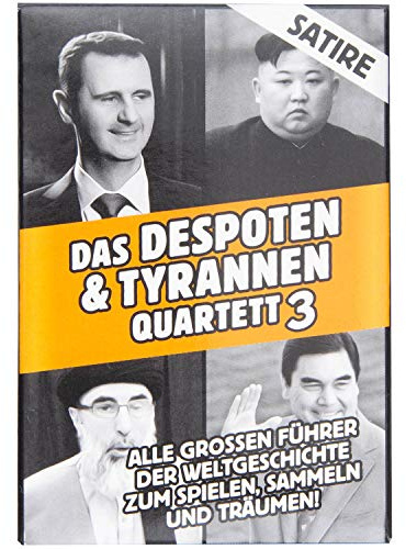 GOODS+GADGETS® Dictator Card Game – 32 Tyrants & Despots Quartet