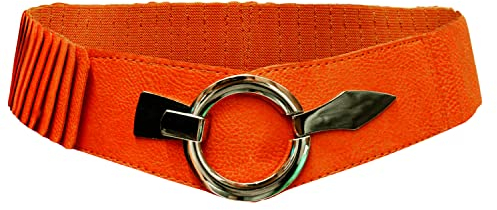 Gloop 6cm breiter Damen Gürtel Elastischer Taillengürtel, Hüftgürtel Stretch Gürtel mit Hakenverschluss