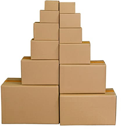 BBGS Umzugskartons 50 Stück Doppelwandig Versandkarton, Versand Post Geschenk Quader Kartons Boxen für Versand Verpackung Umzug (Size : 175mmx95mmx115mm)