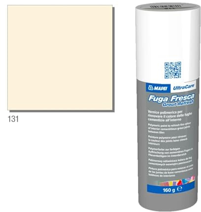 MAPEI Ultracare FUGA FRESCA 131 Vanille Polymerlack zur Renovierung der Farbe der Betonfugen, Grout Refresh Flasche 160 g.