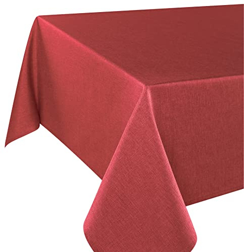 Tischdecke Wien Home, Fleckschutz, rot, 130x160 cm