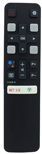 RC802V FUR6 Télécommande infrarouge de rechange pour TV TCL XRC802V 32S6800 32S6800S 32S6510S 32S615 32S60A 32S65A 40S6800FS 40S6510FS 40S6800 40S6800