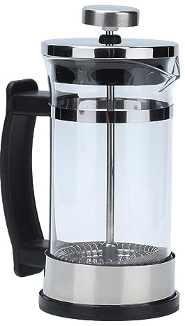 Cafetera de Prensa Francesa de 350 Ml, Prensa Francesa de Vidrio de Borosilicato con Filtro, Olla de Prensa de Café Francés de Filtración de Doble Capa, Hervidor de Café para el Hogar, la Oficina, la