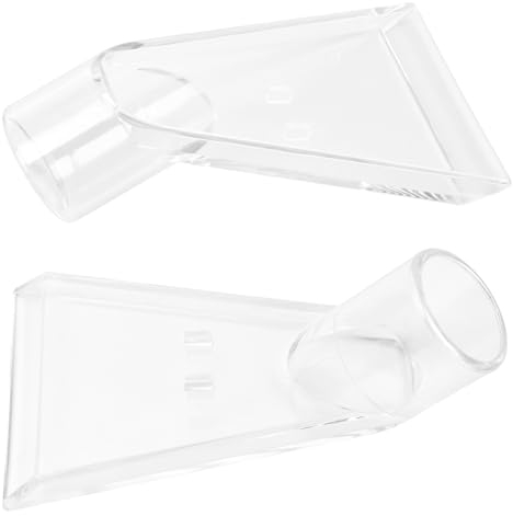 2 Pcs Boquillas Limpiador de Alfombras,Cabeza de Cepillo Giratoria Aspiradora Boquilla de Piso, Boquilla de Extracción Universal para Tapicerías Limpieza Sofa Transparente ID 38mm