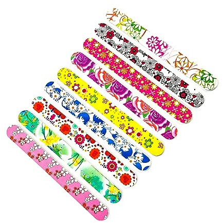 Housoutil 30stücke Teiliges Set Nagelpuffer Und Feilen Weiche Bedruckte Maniküre-werkzeuge Für Naturnägel Und Gelnägel Leicht Und Langlebig Vorbereitung Für Nagellack Und Behandlungen
