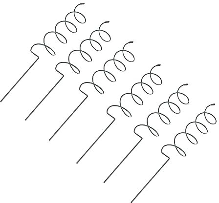 VANZACK 6pezzi Supporto per Piante Ferro Spirale di Supporti per Fiori Struttura Resistente e Durevole per Piante Rampicanti e Fioriere per e Decorazioni Esterne